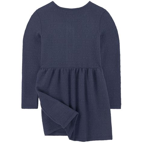 Navy Piqué Dress 